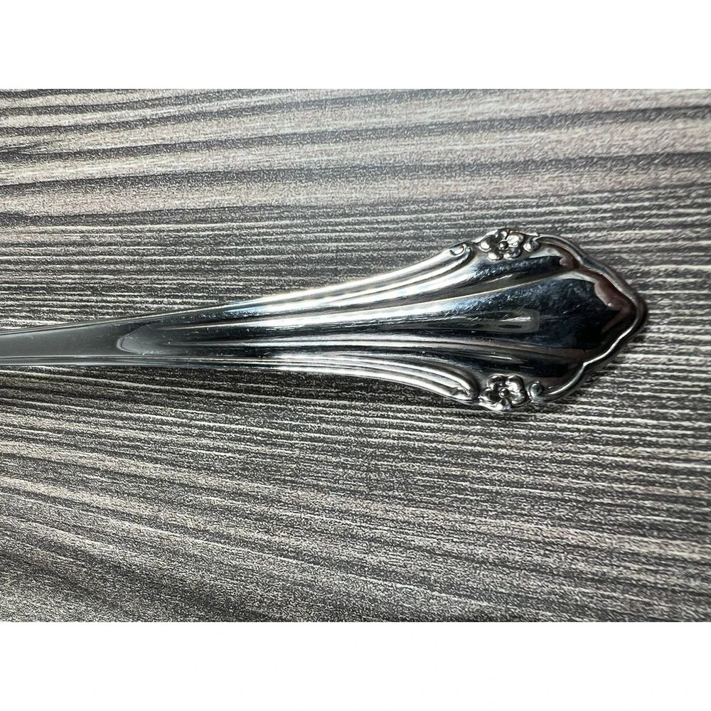 Oneida Ltd REPOSE  1881 Rogers  Stainless Flatware Soup Spoons Set 4